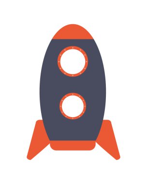 renkli oyuncak roket simgesi