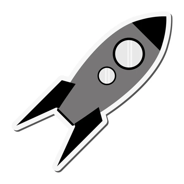 Juguete cohete icono — Vector de stock