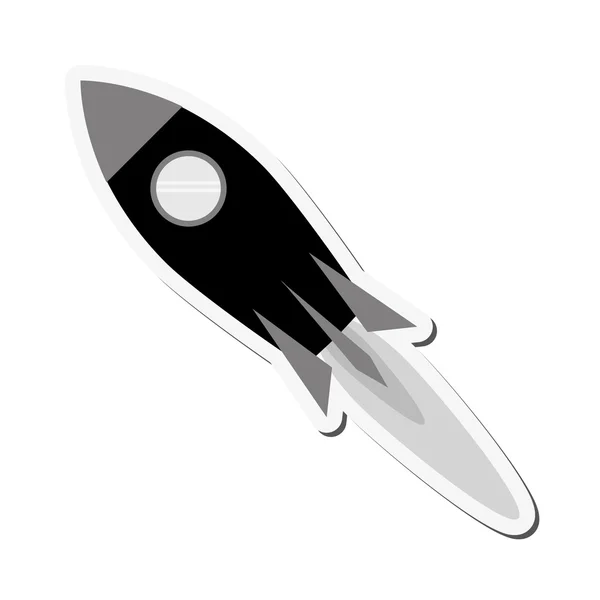 Toy rocket icon — Stock Vector
