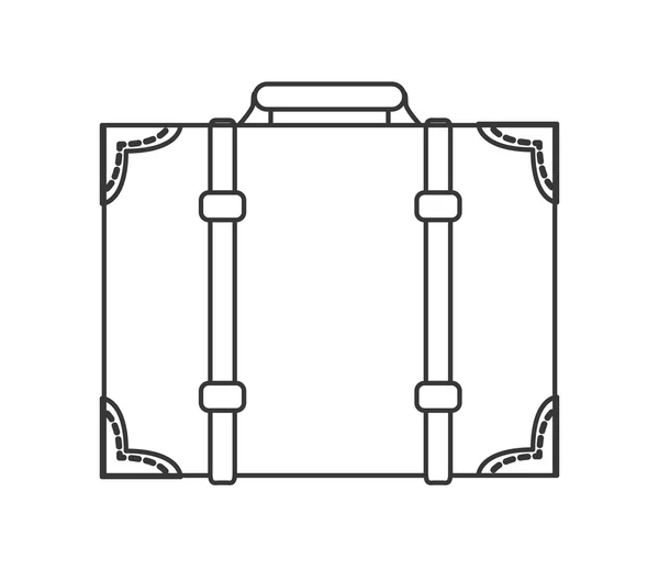 Classica icona valigia — Vettoriale Stock