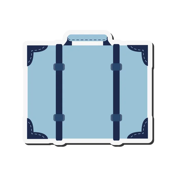 Classic suitcase icon — стоковый вектор