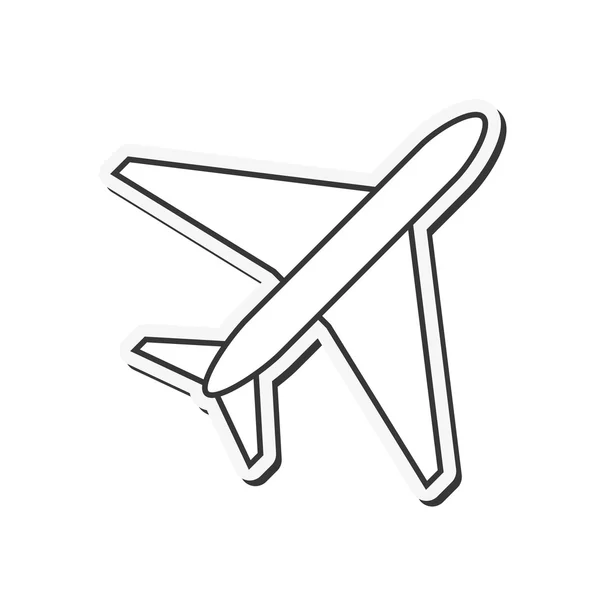 Ein-Flugzeug-Symbol — Stockvektor