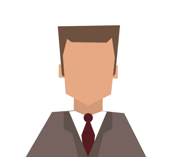 Icône portrait homme d'affaires — Image vectorielle