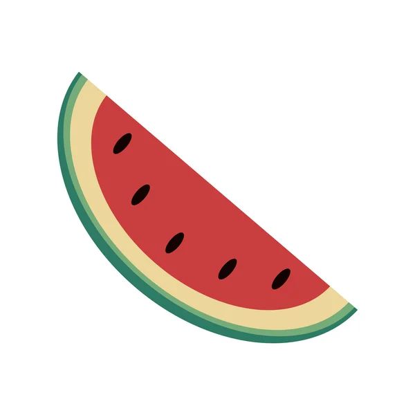 Wassermelone Bio-Lebensmittel-Design — Stockvektor
