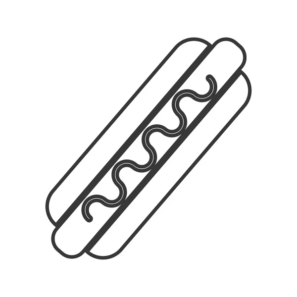 Hot Dog Snack Lunch Design — Stockvektor