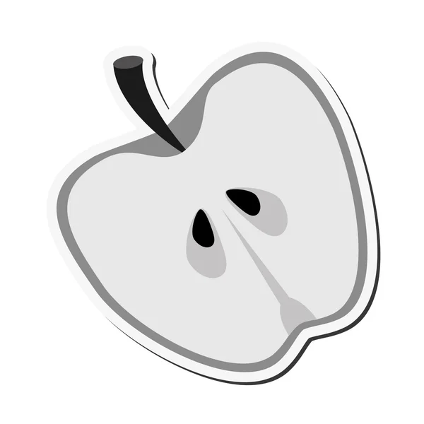リンゴ有機食品デザイン — ストックベクタ