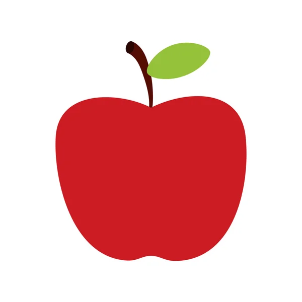 Pomme design alimentaire biologique — Image vectorielle