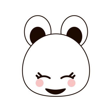 Kawaii karikatür tasarım ayı