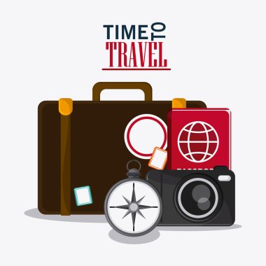 tatil Bagaj tasarım seyahat için zaman