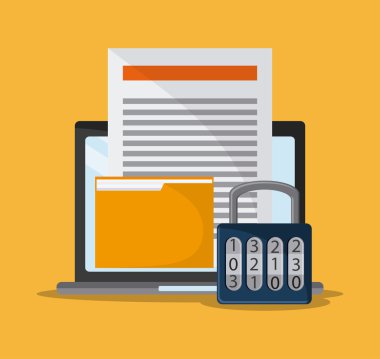 Siber Güvenlik asma kilit tasarımı