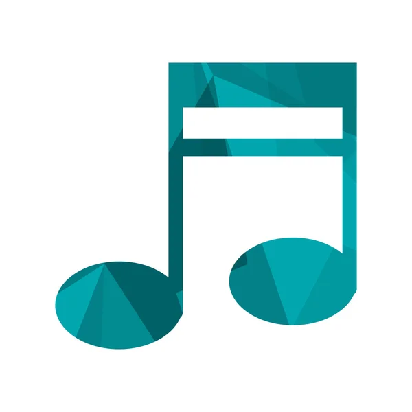 Icono de nota musical — Vector de stock