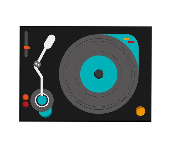 Small turntable icon — Stock Vector