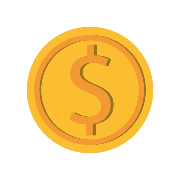 Dollar-Münzsymbol — Stockvektor