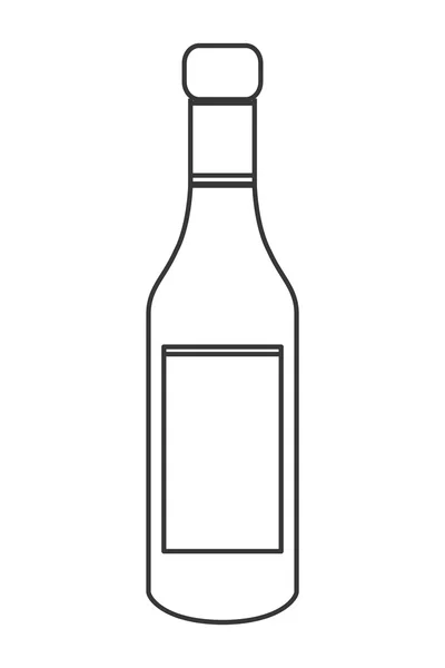 Icône bouteille de liqueur — Image vectorielle