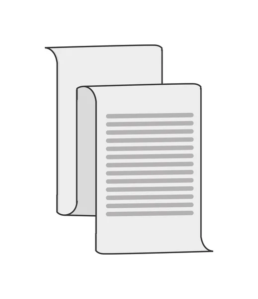 Ícone do documento de papel —  Vetores de Stock