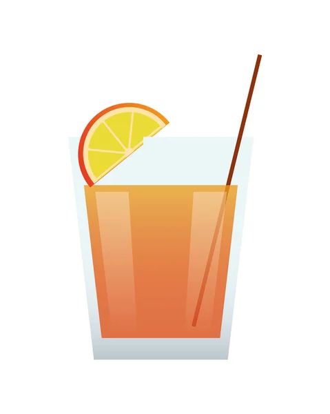 Single-Cocktail-Ikone — Stockvektor