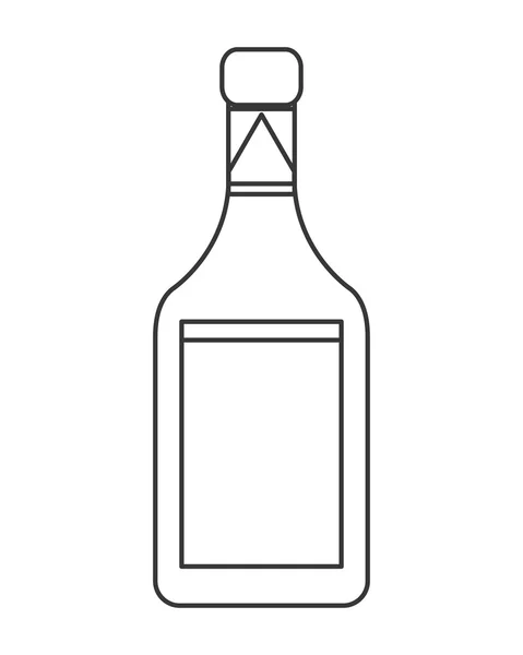 Icône bouteille de liqueur — Image vectorielle