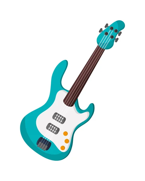 Elektromos gitár-ikon — Stock Vector