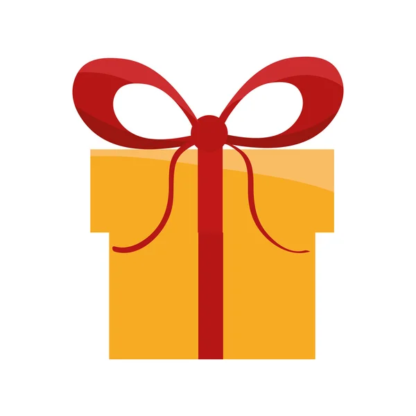 Gift bowtie present design — Stock Vector