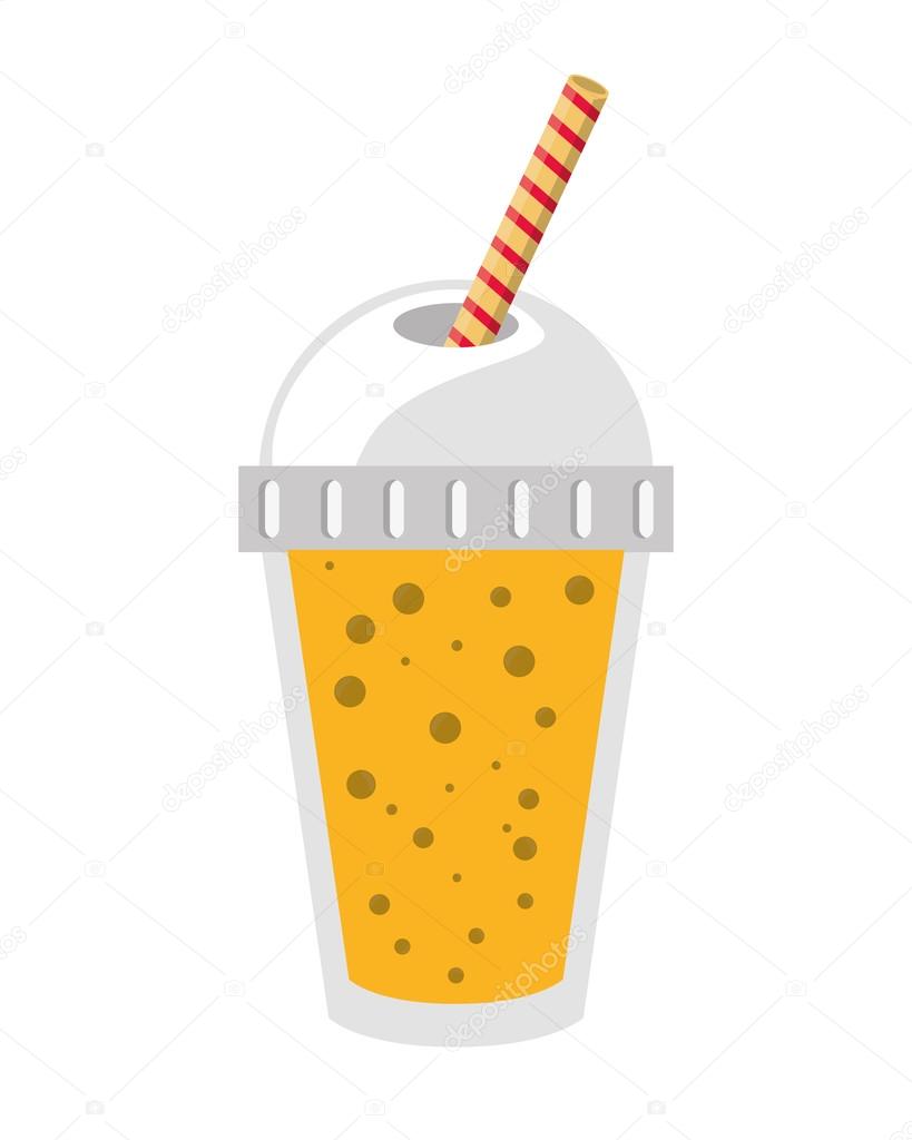 drinks glass cup of water or juice with straw vector illustration line  style icon Stock Vector Image & Art - Alamy