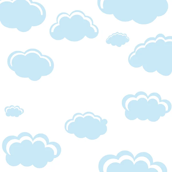Patrón de forma de nube icono — Archivo Imágenes Vectoriales