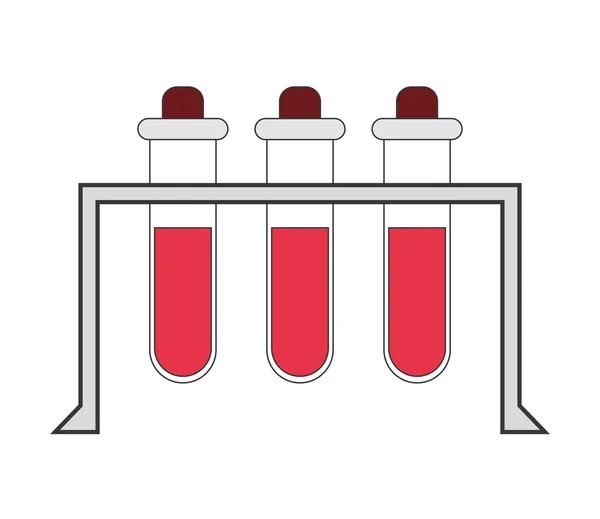 Konstrukce trubice dárcovství krve — Stockový vektor