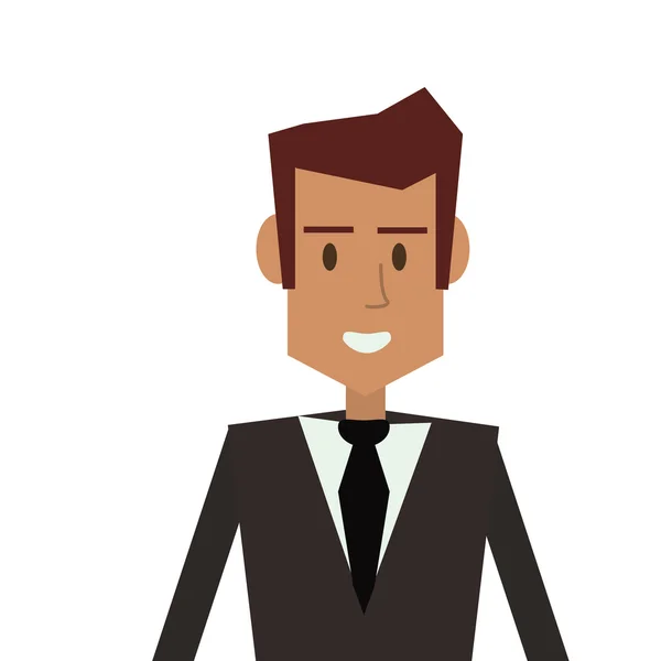 Businessman cartoon male design — Stock Vector