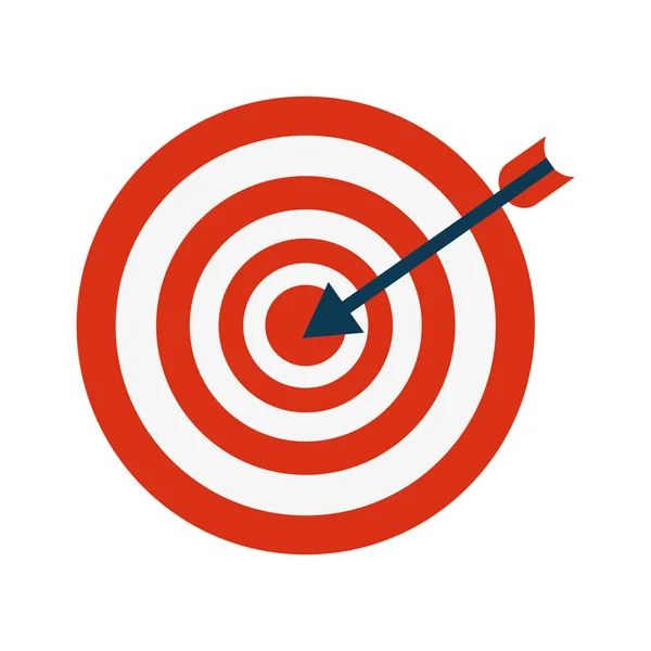 Arrow target solution design — Stock Vector