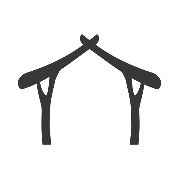 房子木圣家庭结构设计 — 图库矢量图片