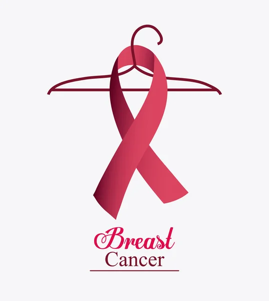 Menyfliksområdet krok breast cancer design — Stock vektor
