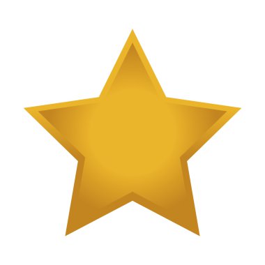 izole sarı yıldız şekli