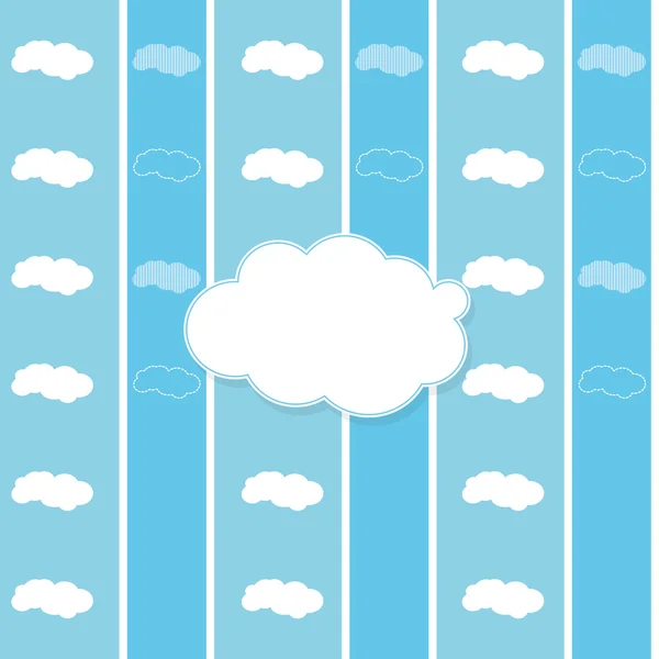 Ícone de padrão de forma de nuvem —  Vetores de Stock