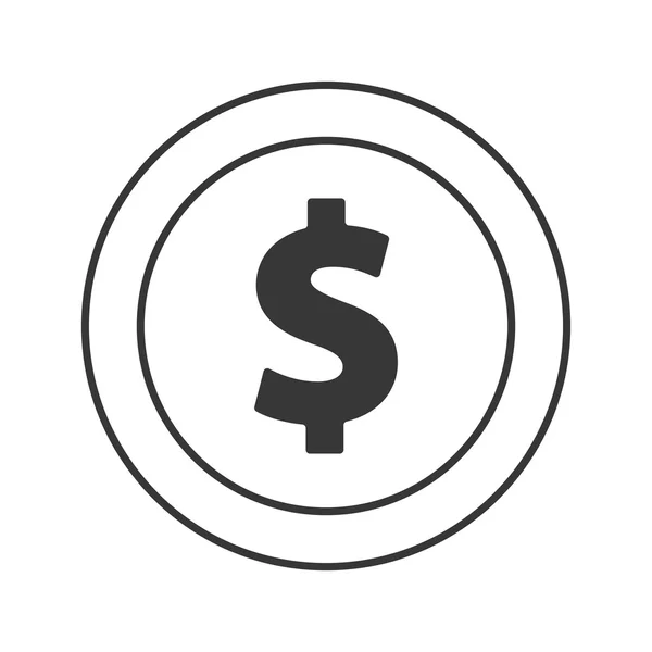 Dinheiro de moeda design de dinheiro — Vetor de Stock