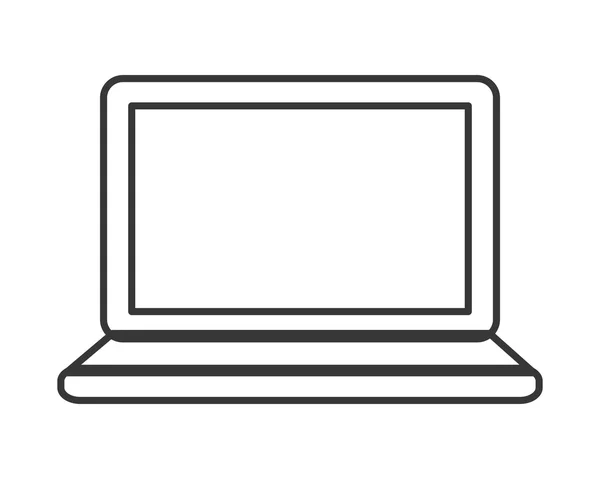 Laptop device gadget design — Stock Vector