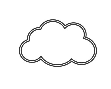 tek bulut şekil kutsal kişilerin resmi