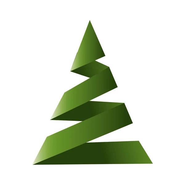 Πεύκο δέντρο καλά Χριστούγεννα σχεδίασης — Διανυσματικό Αρχείο