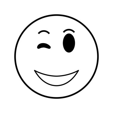 mutlu wink ifade simgesi