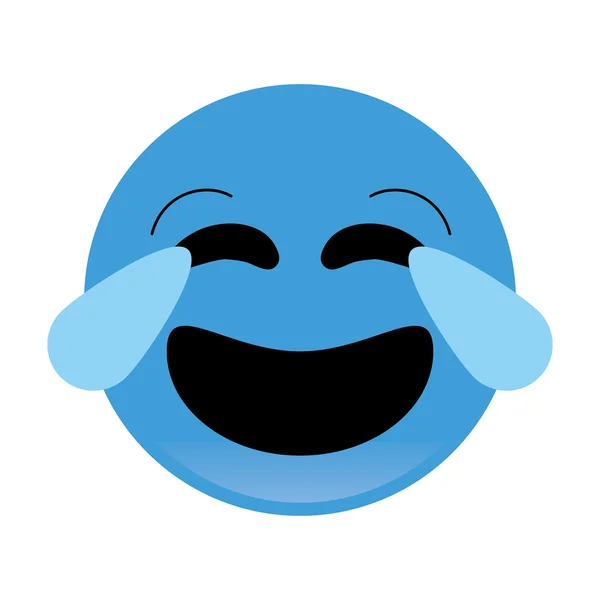 Ícone emoticon rindo —  Vetores de Stock