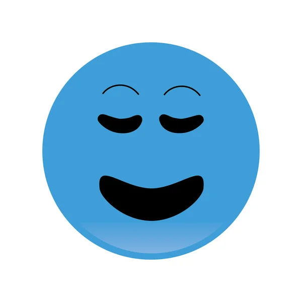 Smile emoticon ikonen — Stock vektor