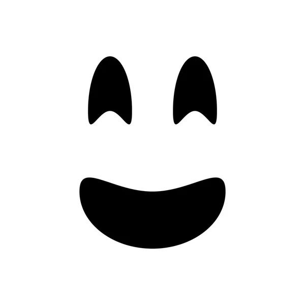 Icono emoticono sonrisa — Vector de stock