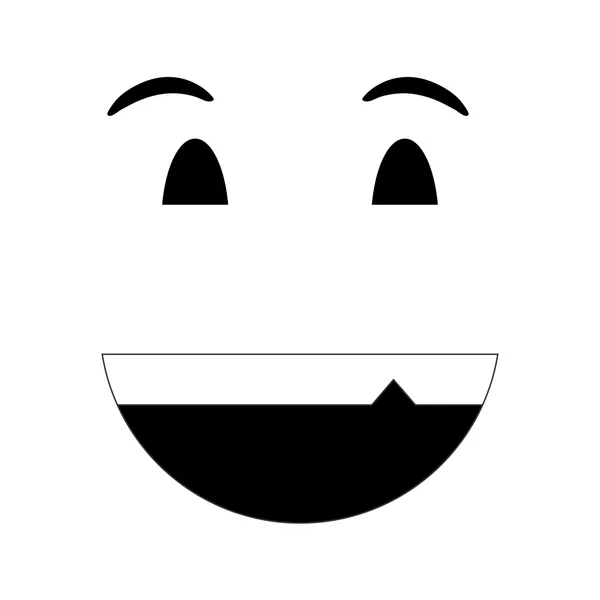 Ícone emoticon sorriso —  Vetores de Stock
