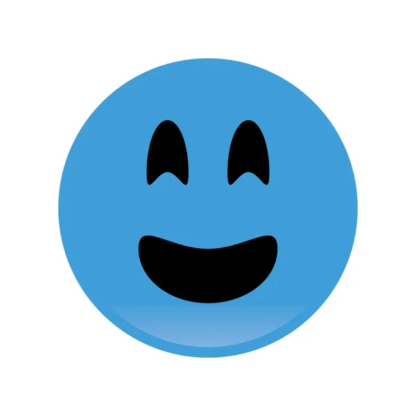 Smile emoticon icon — Stock Vector