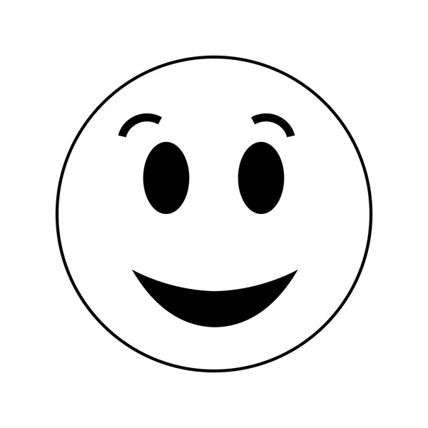 Икона смайлика улыбки — стоковый вектор