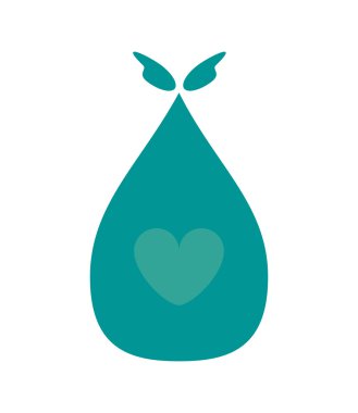 kalp simgesi ile çanta