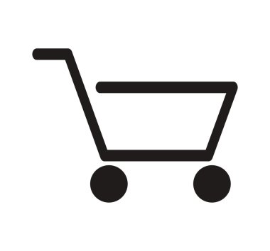 soyut alışveriş sepeti simgesini