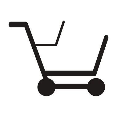 soyut alışveriş sepeti simgesini