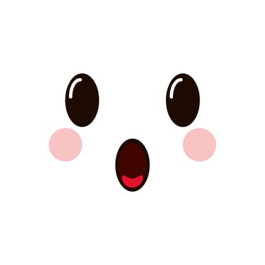 Kawaii yüz ifadesi simgesi