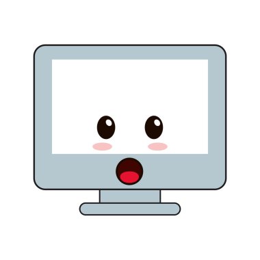 Kawaii bilgisayar kutsal kişilerin resmi