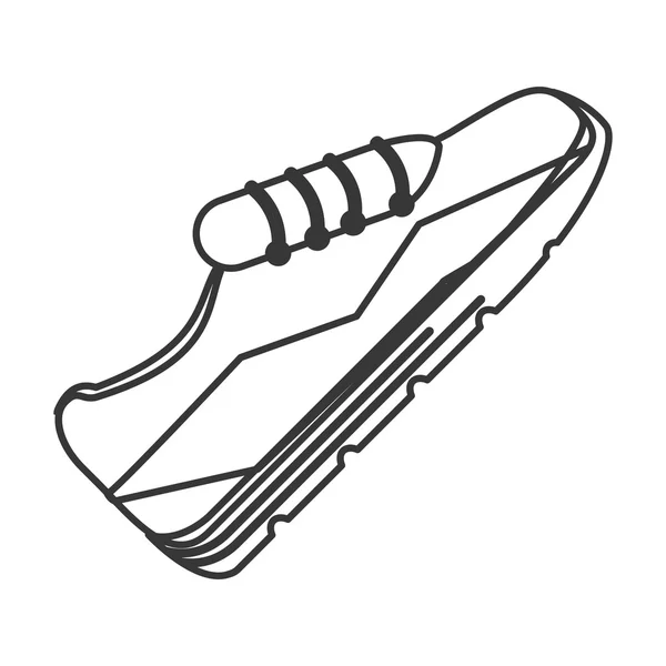 Sport sneakers pictogram — Stockvector