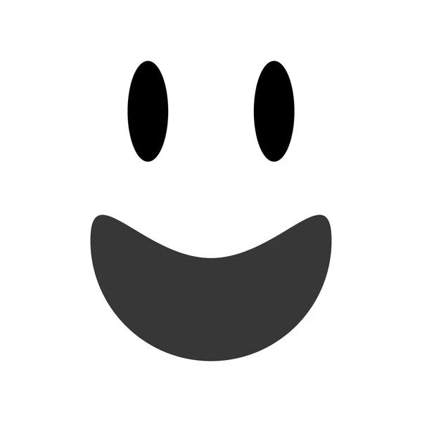 Icono emoticono sonrisa — Vector de stock